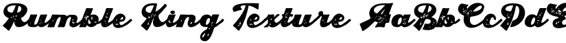 Rumble King Texture font