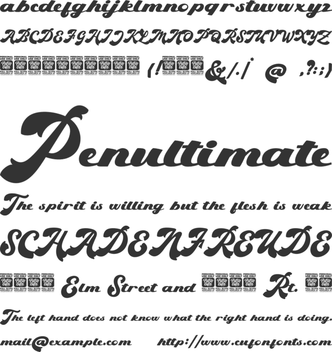 Royal Banks font preview