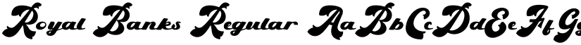 Royal Banks Regular font