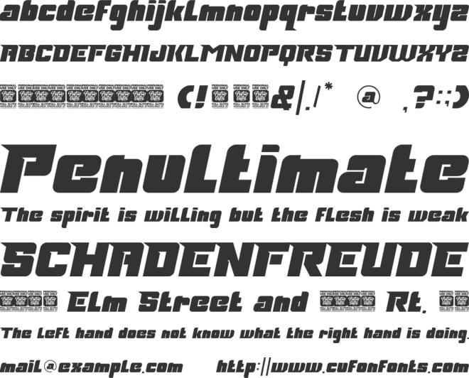 Rock Road font preview