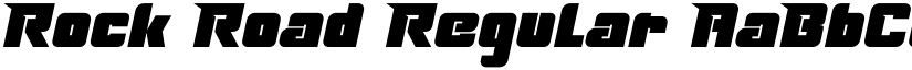 Rock Road Regular font