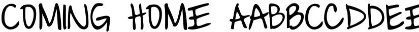 Coming Home font