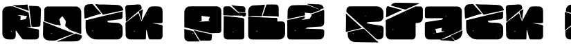 Rock Pile Crack font