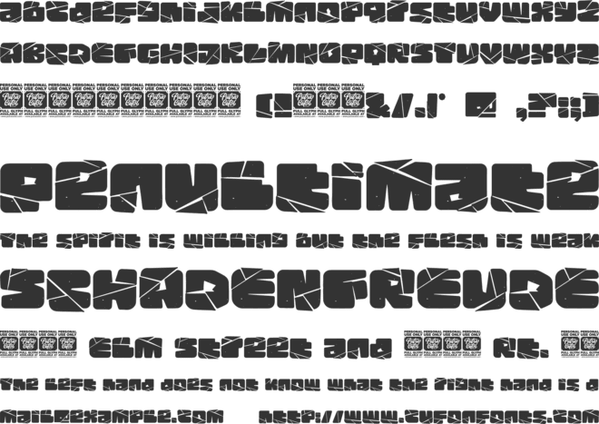 Rock Pile font preview