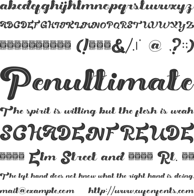 Retro Rocks font preview