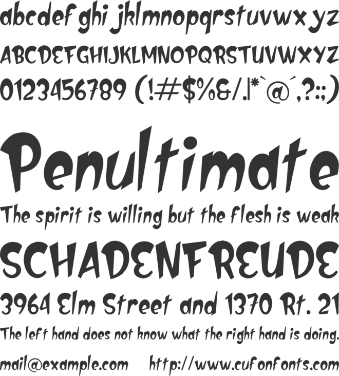 DOMYNIQ CRUSH font preview