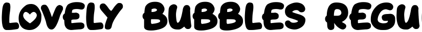 Lovely Bubbles Regular font