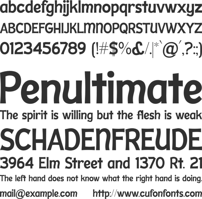 Sheiron Rodina font preview