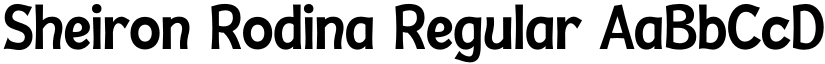 Sheiron Rodina Regular font
