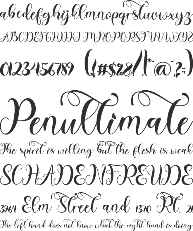 Valentine Mood font preview