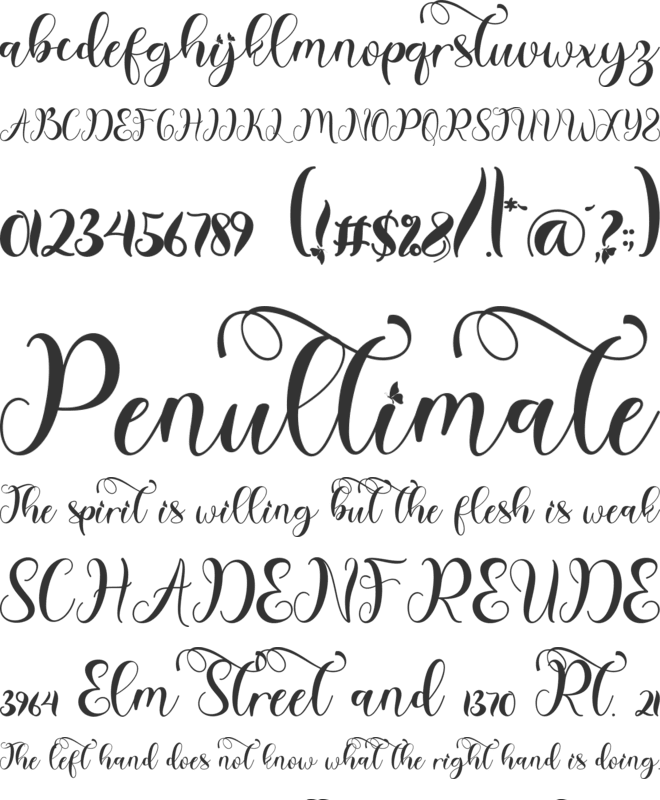 Valentine Mood font preview