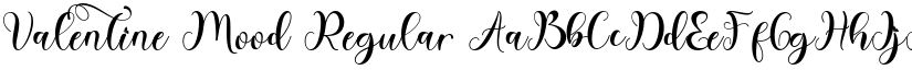Valentine Mood Regular font