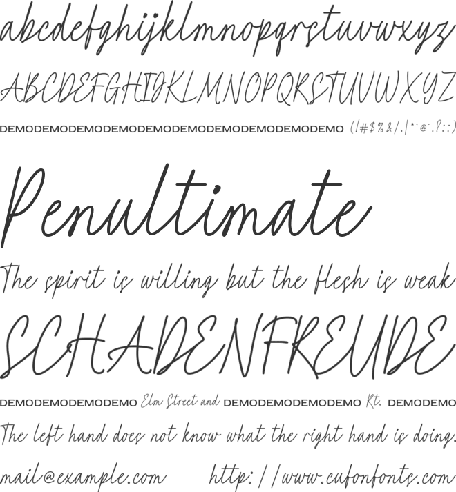 Aplenty font preview