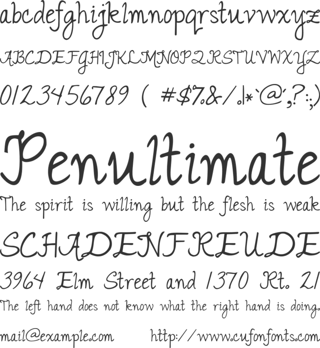Janda Romantic font preview