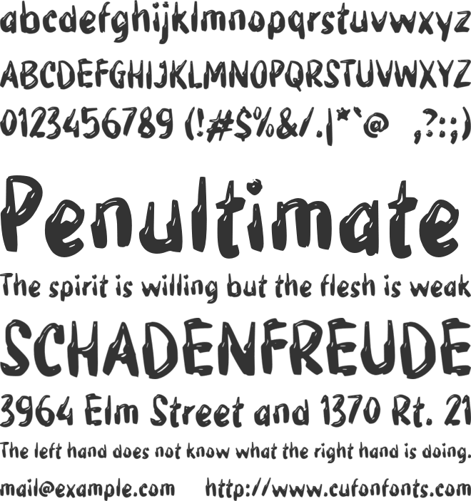 g Gidos font preview