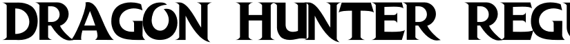 DRAGON HUNTER Regular font