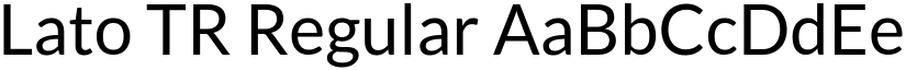 Lato TR Regular font