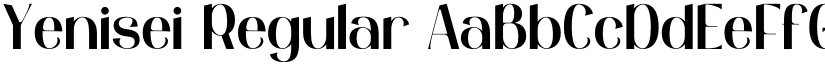 Yenisei Regular font