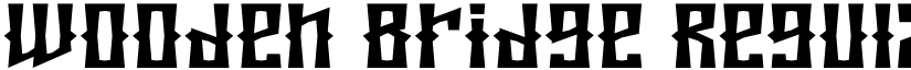 Wooden Bridge Regular font