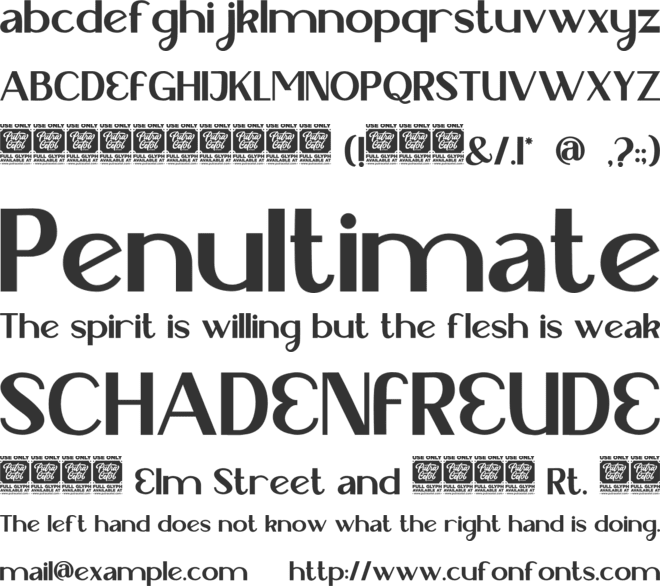 WhiteRaven font preview