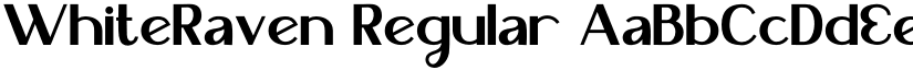WhiteRaven Regular font