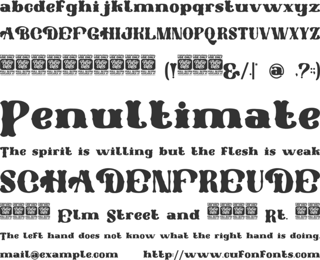 Western Cowboy font preview