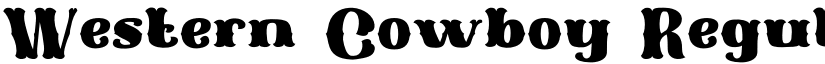 Western Cowboy Regular font