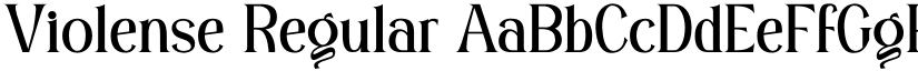 Violense Regular font