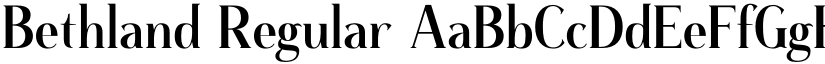 Bethland Regular font
