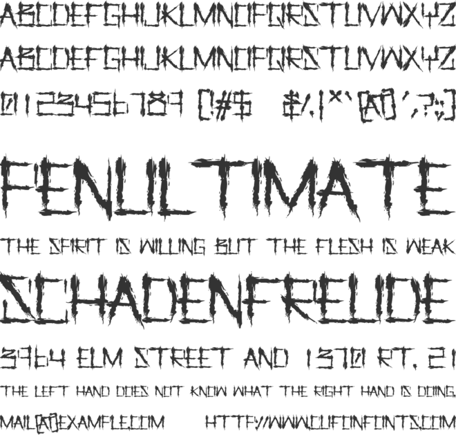 Let us Pray 2 font preview