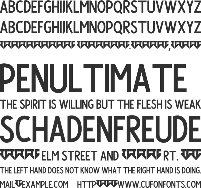 Satisfactory font preview