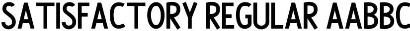 Satisfactory Regular font