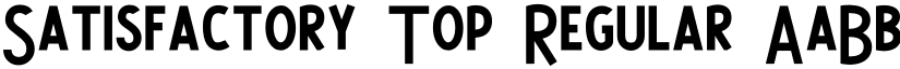 Satisfactory Top Regular font