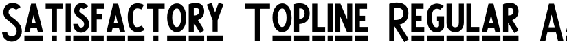 Satisfactory Topline Regular font