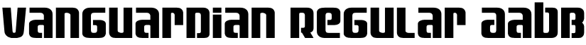 Vanguardian Regular font