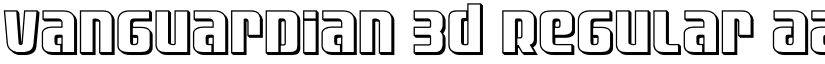 Vanguardian 3D Regular font