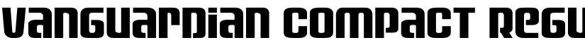 Vanguardian Compact Regular font