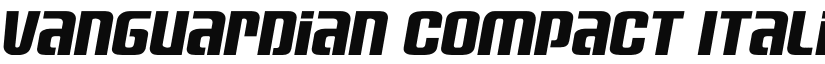 Vanguardian Compact Italic Regular font
