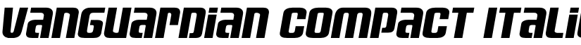 Vanguardian Compact Italic Regular font