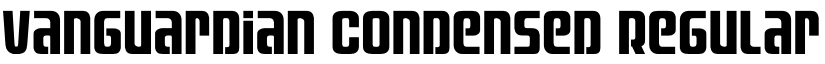 Vanguardian Condensed Regular font