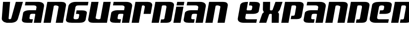 Vanguardian Expanded Italic Regular font