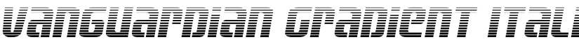 Vanguardian Gradient Italic Regular font