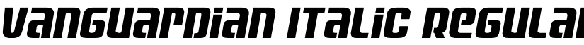 Vanguardian Italic Regular font
