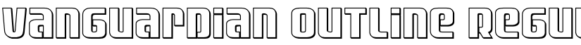 Vanguardian Outline Regular font
