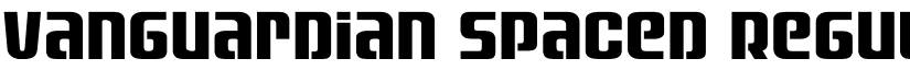 Vanguardian Spaced Regular font
