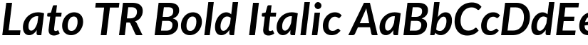 Lato TR Bold Italic font