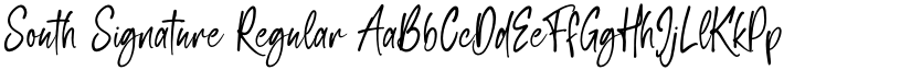 South Signature Regular font