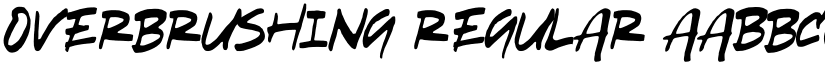 Overbrushing font download