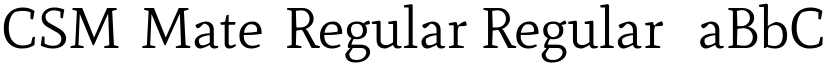 AOQCSM+Mate-Regular Regular font