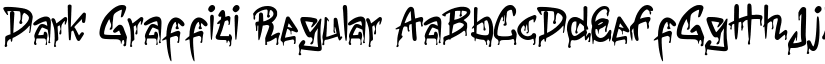 Dark Graffiti Regular font